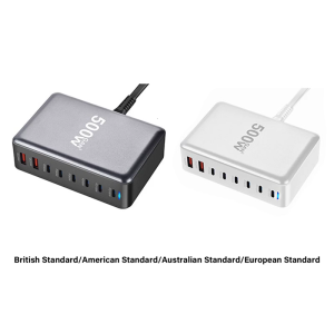 Fast Speed 500W 6 USB C 2 USB A Chargers 8 Port Fast Charging Power Adapter for Laptops Tablets and Phones
