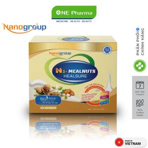Sữa hạt phục hồi sức khỏe Nanogroup N1-Mealnuts Healsure bổ sung dinh dưỡng hộp 16 gói (25g /gói)