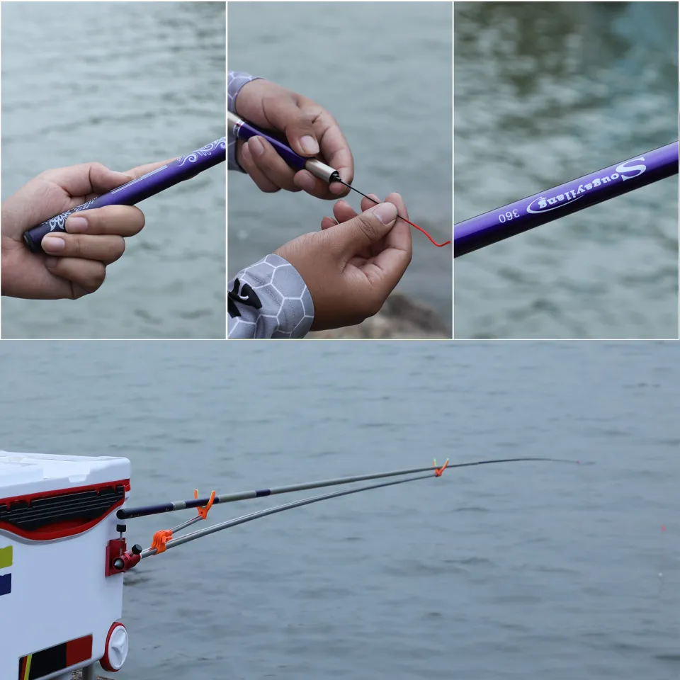 Telescopic Fishing Rod Fishing Rod Fiberglass Hand Rod Ultralight (3.6M)
