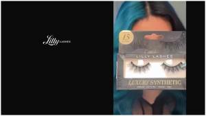 Lilly Lashes Luxury Synthetic False Eyelashes Full Length Lash Extension 15m Natural Look - Natural Volume & Round Shape Reusable Fake Lashes 15x Lash Glue not Included (CA$H)