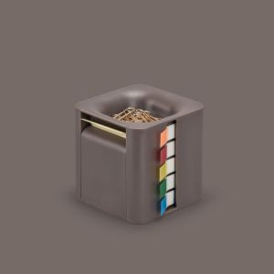 MMLUCK 5 trong 1 Hộp đựng giấy ghi chú Kẹp giấy từ tính Nhựa Giá đỡ giấy ghi chú Giá đỡ văn phòng phẩm Tiết kiệm không gian Giá đỡ giấy ghi chú để bàn Bàn làm việc văn phòng