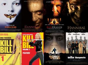 Flash Drive 64 Gb Hannibal Collection_Kill Bill Duology_No country for old men Full HD 1080p and 4K