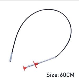 ไม้ล้วงท่อ งูเหล็ก ไม้คีบ สายคีบ สำหรับล้วงเศษผมสิ่งสกปรก เศษขยะ ที่อุดตันท่อระบายน้ำ พร้อมส่ง ใช้งานง่าย
