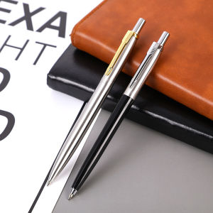[AYLMER] luxury qualitymetal Ballpoint Pen stainless steel color Press signature pen ball point pen Stationery Office Supplies new