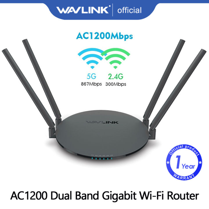 Wavlink AC1200 Dual Band Wi-Fi Router Full Gigabit Ethernet