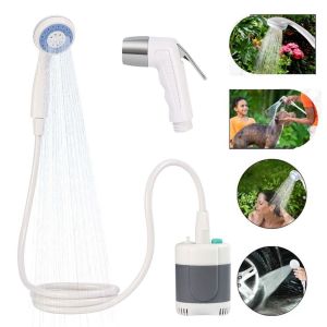 MINIFELE 262 Rechargeable Portable Shower Universal Long-Lasting Camping Shower 2200mAh Camp Shower Pump for Hiking Traveling RV