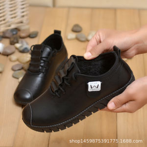 [Free Shipping] New Spring Autumn And Winter Single-Cotton PU WomenS Shoes Korean-Style Student Shoes Soft-Soled Sneakers Running Shoes And Casual Shoes