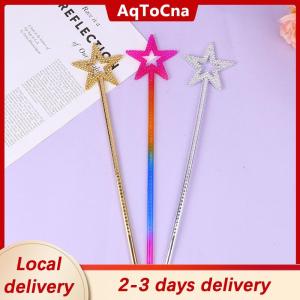 [COD] AqToCna Ship within 24 hours 1Pc Fairy Wand Angel Star Magic Wand Five-Pointed Star Princess Magic Fairy Cane