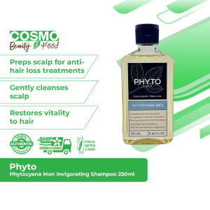 PHYTOCYANE MEN Invigorating Shampoo 250ml - Prepares scalp for anti-hair loss treatments gently cleanses scalp restores vitality to hair.
