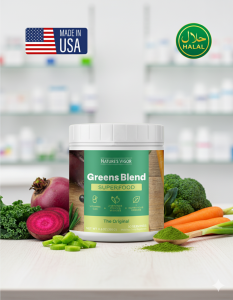 NATURES VIGOR Green Blend Detox – Natural Detox Digestion & Energy Support (300g)