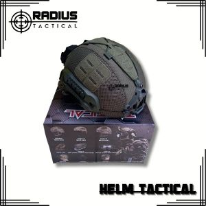 HELM TACTICAL HIJAU DAN HITAM