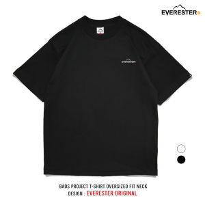 EVERESTER เสื้อยืด คอฟิต Heavy Cotton Original เสื้อผู้ชาย Oversize สีดำ ขาว ONF