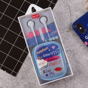 [CUCI GUDANG LAST STOCK] Baca Deskripsi [E-182] Headset ABSTRAK MUSIC Earphone Motif Graffiti MUSIK