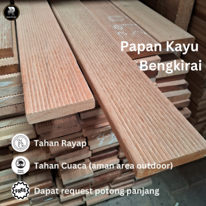 Decking Asli Kayu Bengkirai Panjang 150cm