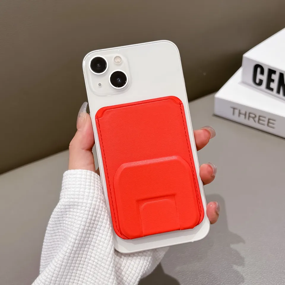 HOCE Luxury Leather Magsafe Wallet Card Bag Stand For iPhone 16 15