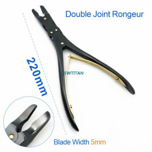 Double Action Bone Rongeurs Black Double joint Bone forcep Veterinary Orthopedics Instruments