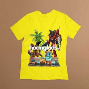 Áo thun in hình Titan Drill manTitan Drill Man Upgraded nâng cấp cho bé 12kg-45kg ( Mẫu DRILLMAN03)