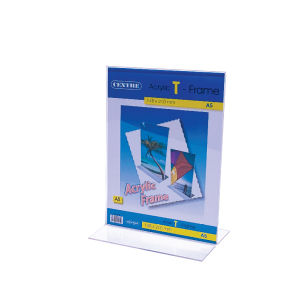 [SG Stock] Transparent Inverted T-Shaped Acrylic Stand | Photo Frame | Menu Display | Sign Board | A4 & A5