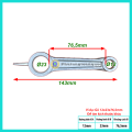 Tay Biên 12x23x76,5mm Máy Nén Khí | Tay Dên Máy Nén Khí Tổng Chiều Dài 143mm - Chất Liệu Nhôm Nguyên Khối. 
