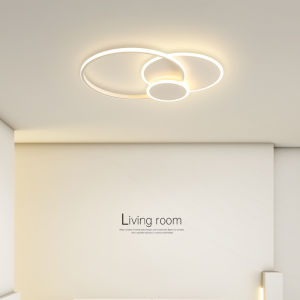 YHLAMP Living Room Lamp Ceiling Lamp Modern Minimalist Atmosphere Bedroom Study Ring Minimalist Nordic Personality Creative Hall Main Lamp
