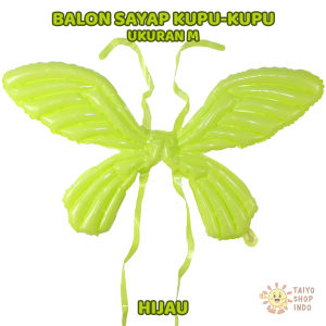 TAIYO Balon Foil Sayap Kupu Kupu Butterfly Peri Fairy Wings Dekorasi Pesta Ulang Tahun