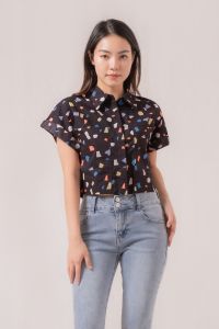 RIMINI - Baju Atasan Kemeja Atasan Wanita Kemeja Kuliah Size XS - XXXL  - Myrtle Top 82507