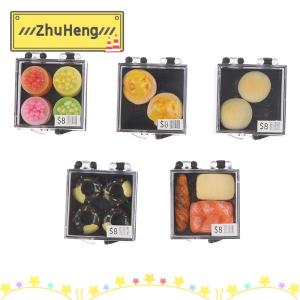 zhuheng Mô Hình Bánh tráng miệng thu nhỏ Nhà búp bê 1:12 mô hình cảnh thực phẩm phụ kiện trang trí