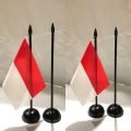 (Murah-Grosir) Bendera merah putih + tiang meja satu set /Bendera Meja Indonesia / Bendera Meja Merah Putih/Bendera Merah Putih. 