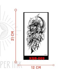 BISA COD - Sticker Stiker TATTO TEMPORARY Fake Tatto Tato temporer anti air Sementara bisa dihapus arm Tato Temporer Tahan Air Tahan Lama - Seni Tato tubuh - Body Painting - Tato Custom seri XQB 069 TENTARA KUNO JEPANG