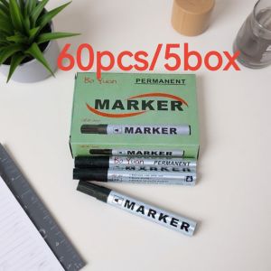 60pcs/ 36pcs Permanent Marker MS300 Black Marker Pen Stationary School Supplies Office Supplies 5box /3box