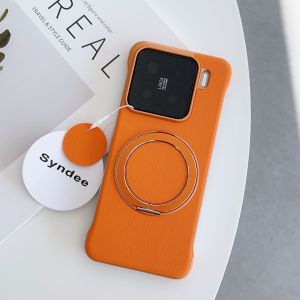 Case For Xiaomi 15 14 Ultra Pro 15Ultra 14Ultra 5G Borderless Leather Phone Case Bracket Magnetic Protective Back Cover For Xiaomi 15Pro 14Pro