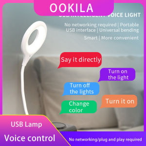ookila LED USB Table lamp USB small night light Smart voice activated light Laptop table lamp LED Table lamp USB indoor portable night light