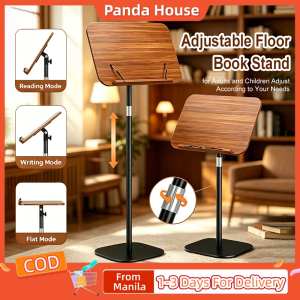 Floor Book Stand with Page Clips Height & Angle Adjustable Cookbook Laptop Stand for Weddings Classroom Music Room Home Use