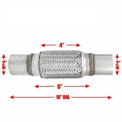 Car Woven Exhaust Flexible Pipe Joint Stainless Steel Universal for Buses Trucks