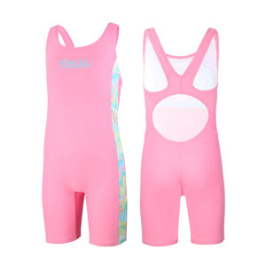 ชุดว่ายน้ำยาวถึงเข่าสำหรับวัยรุ่นหญิงชุดว่ายน้ำสตรีสำหรับฝึกซ้อมชุดว่ายน้ำยามแบบแห้งเร็วระบายอากาศสำหรับเด็กผู้หญิงเด็กน้อย Yingfa ฟิลิปปินส์