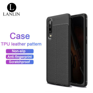 LANLIN For Huawei P30 Pro Huawei P30 Phone Case Luxury Ultra Slim Leather Pattern Soft TPU Rubber Phone Case Shockproof Protective Bumper Casing Back Cover For Huawei P30 Pro Case