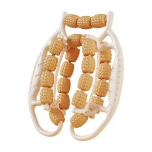 FIGHTINPC Bánh xe 29/23 Máy mát xa kẹp chân hình khuyên Xoay 360 độ Cầm tay Con lăn mát xa cơ bằng tay Thể hình Dụng cụ trơn Máy mát xa Cellulite Máy mát xa cơ thể thư giãn