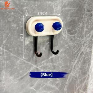 SG Stock Waterproof No Drill Decor Wall Hook Double Hanger Gloss Candy Ball Self Adhesive Sticky Hook For Kitchen