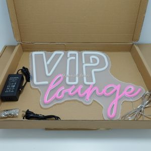 ป้ายไฟนีออน LED สำหรับตกแต่งร้าน ขนาด 40x50x1.5cm แบบ Plug Type C