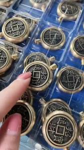 Brass Material ,12 Zodiac Keychain , Transfer Money to Accumulate Wealth and Attract Wealth , Charm