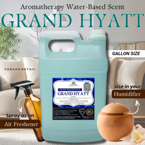 Grand Hyatt Scent – 1 Gallon Water-Based Fragrance for Humidifiers Sprayers & Air Revitalizers