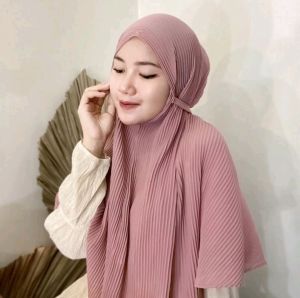BERGO MARYAM PLISKET LIDI PREMIUM | KERUDUNG BERGO MARYAM FULL PLISKET LIDI