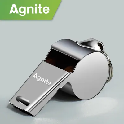 Agnite Stainless Steel Whistle Basketball Football Match Referee F1306