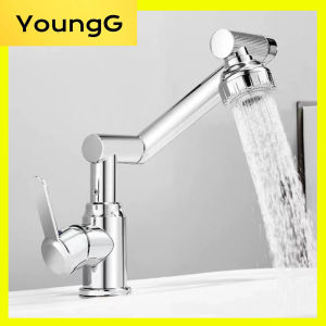 304 Stainless Steel Faucet 360 Degree Rotating Sink Balcony Modern Rotatable One Handle Home Hotel Mop Pool Basin Sink Kitchen Faucet