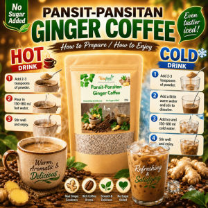 [BUY 1 TAKE 1] Pansit-Pansitan Coffee Mix with Ginger – Natural Joint Relief | Anti-Inflammatory Herb