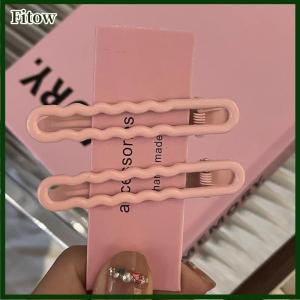 Fitow 1 Cute Candy Color Metal Hair Clip Bangs Clip Hair Accessories One Line Clip
