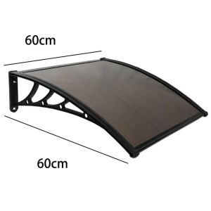 Home Multipurpose Awning Canopy with Bracket Canopy Roofing With Frame For Door Window Heavy-duty Awning Outdoor Waterproof