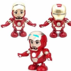 MAINAN ANAK COWOK ROBOT DANCE HERO BUKA TOPENG IRONMAN SPYDERMAN UTRAMAN CAPTAIN AMERICA