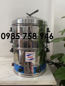 Nồi hấp bánh bò  bánh bèo 3 tầng hấp và 1 khoang nước . đường kính 35cm