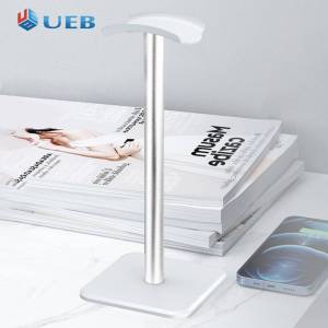 Headphone Holder Rack Aluminium Alloy Headphone Stand Rack Space Saving Desktop Organizer Display Earphone Mount Hanger